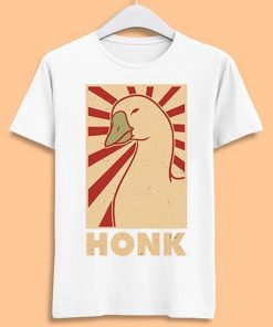Honk Goose Duck Animal Funny Meme Gift Funny Tee Style Movie Music Top Mens Womens Adult Tee T Shirt ZA