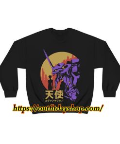 Neon Genesis Evangelion Retro Vintage Essential Unisex Heavy Blend Crewneck Sweatshirt ZA