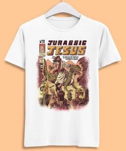 Jesus Riding Dinosaur SHIRT ZA