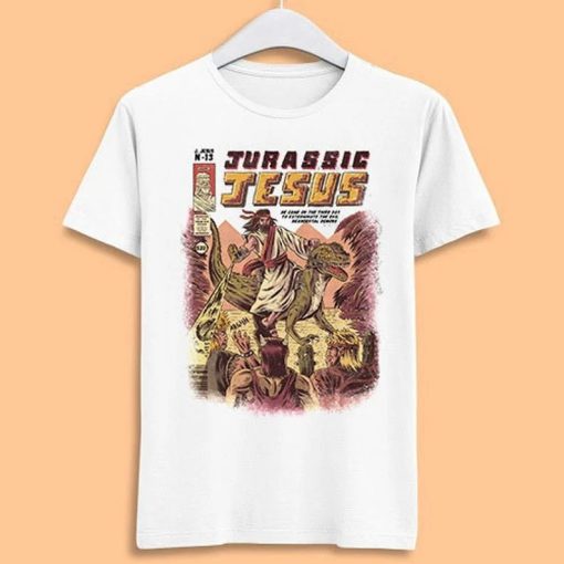 Jesus Riding Dinosaur SHIRT ZA