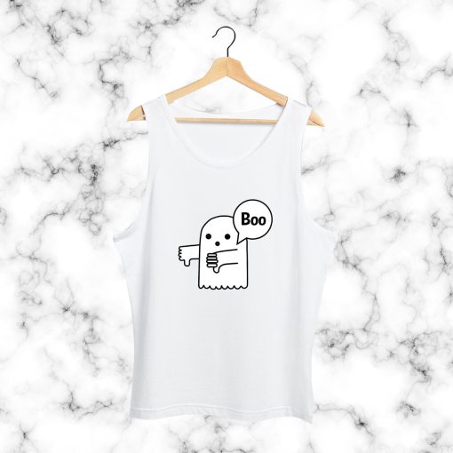 Boo Thumbs Down Joke Ghost Of Disapproval Tank Top DV