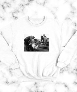 Bruce Mclaren working with Crew Sweatshirt