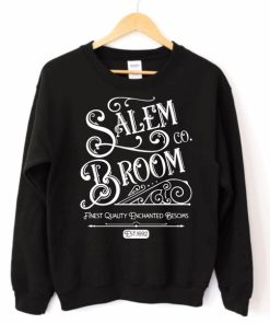 Salem Broom Co Womens Fall Halloween Sweatshirt