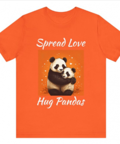 Spread Love Hug Pandas T-shirt AL