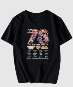 Official new York Knicks 78 Years Of The Memories T-Shirt