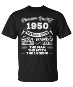 The Man Myth Legend Vintage 1950 72Nd T Shirt