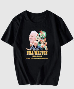 Funny Boston celtics bill walton 1952-2024 thank you For The Memory T Shirt